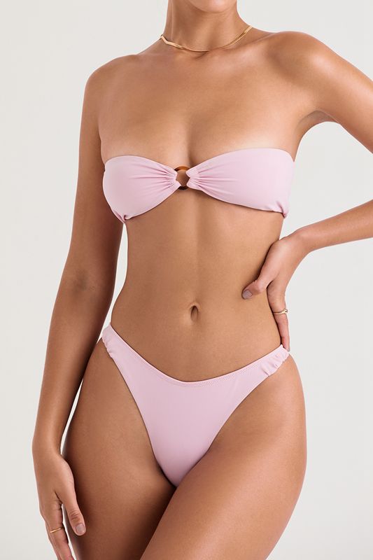 Pink House Of Cb Bandeau Bikinis | WEC-915086