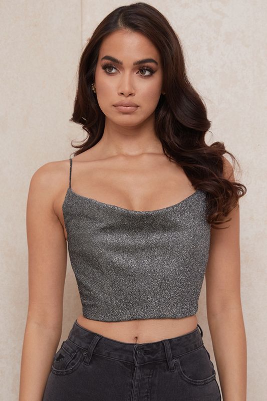 Silver House Of Cb Crop Tops | HAP-361248