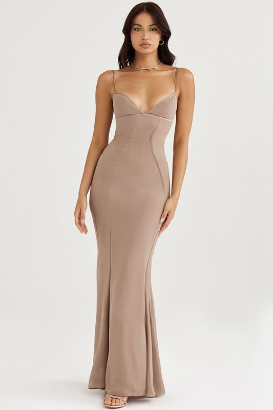 Beige House Of Cb Maxi  Dress | NEC-874365