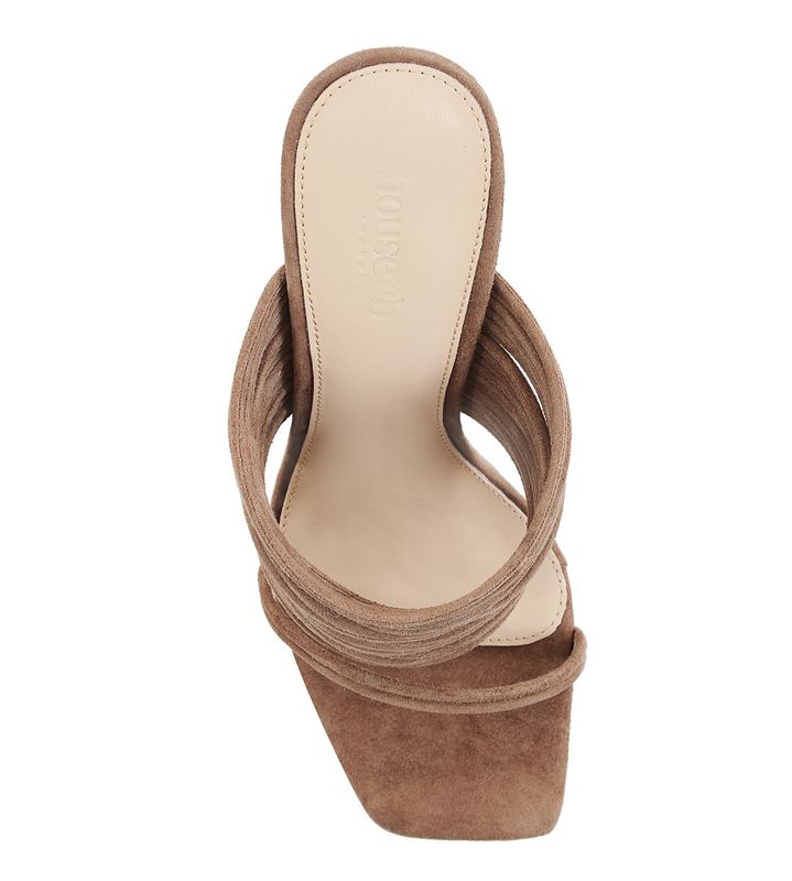 Beige House Of Cb Square Toe Strappys Sandals | GVO-490753