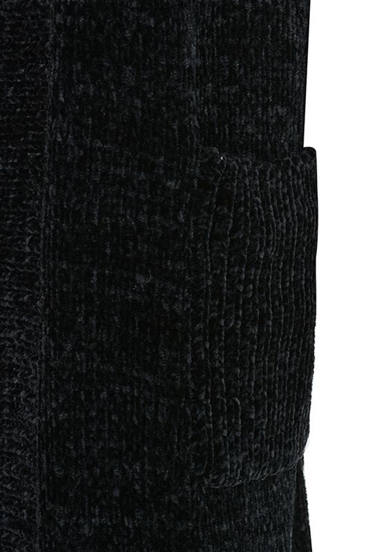 Black House Of Cb Chenille Slouchy Cardigan | ELX-495287