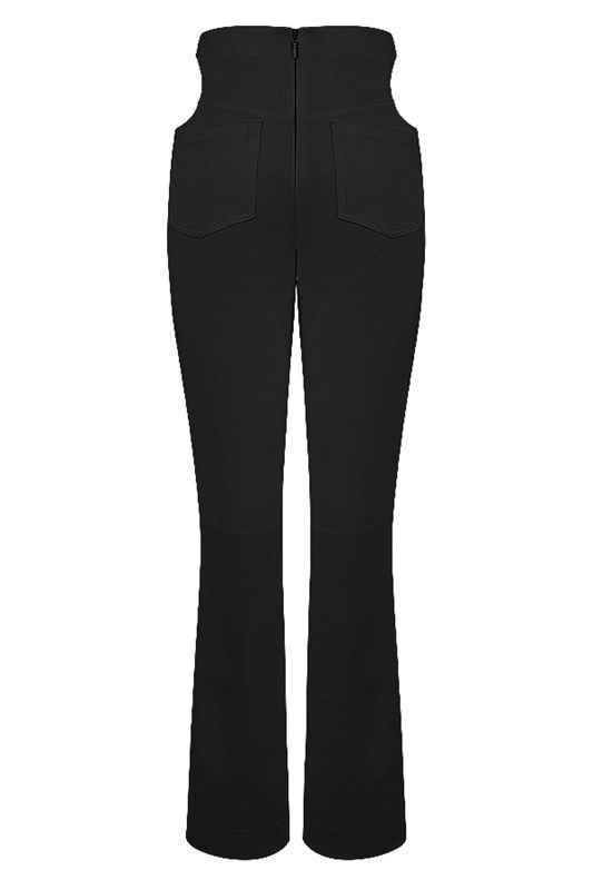 Black House Of Cb Crepe Cutouts Pants | UQD-174862