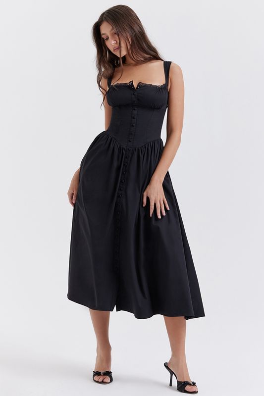 Black House Of Cb Midi  Dress | SFD-523817