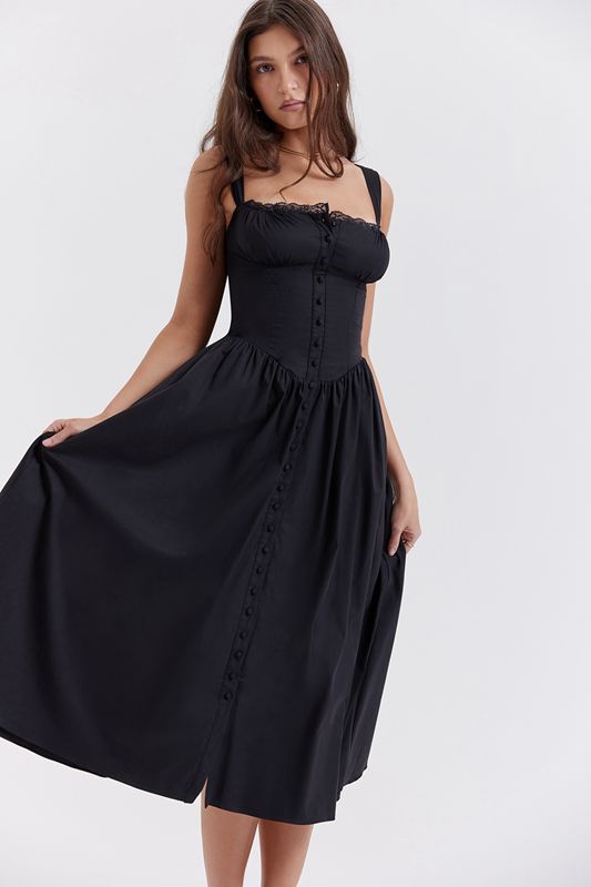 Black House Of Cb Midi  Dress | SFD-523817