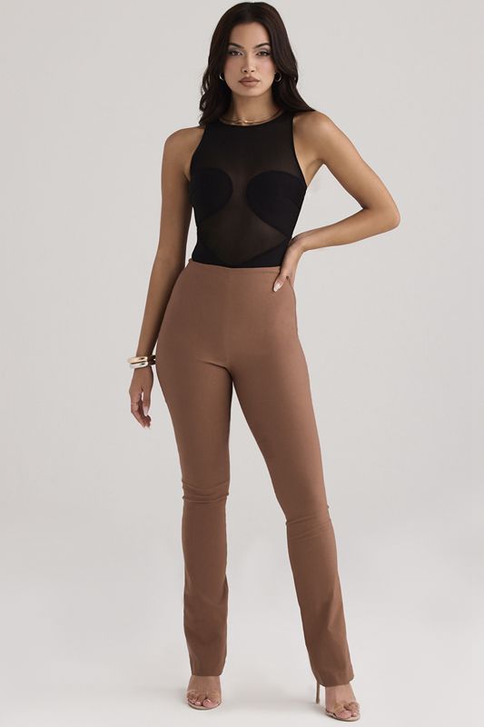 Black House Of Cb Sleeveless  Bodysuit | EAM-874251