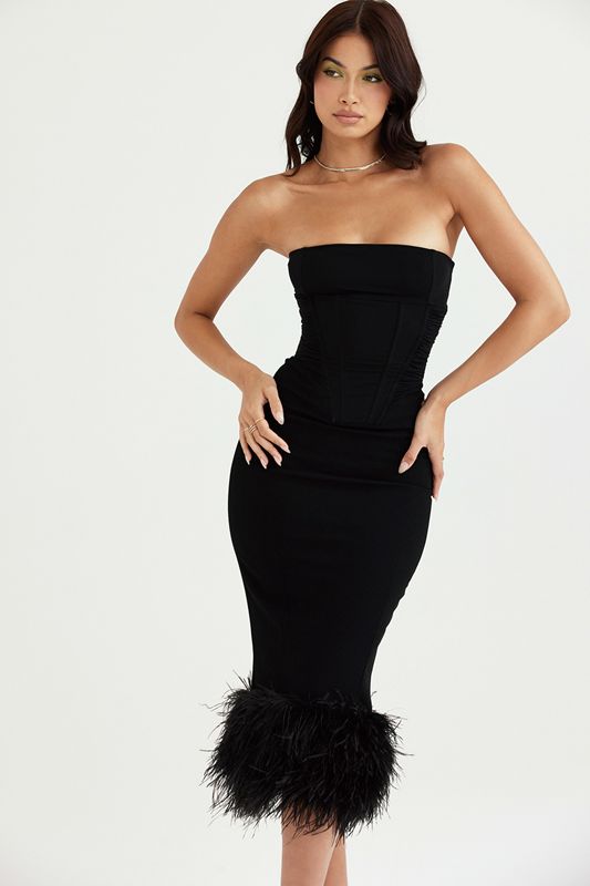 Black House Of Cb Strapless  Dress | JHX-379208