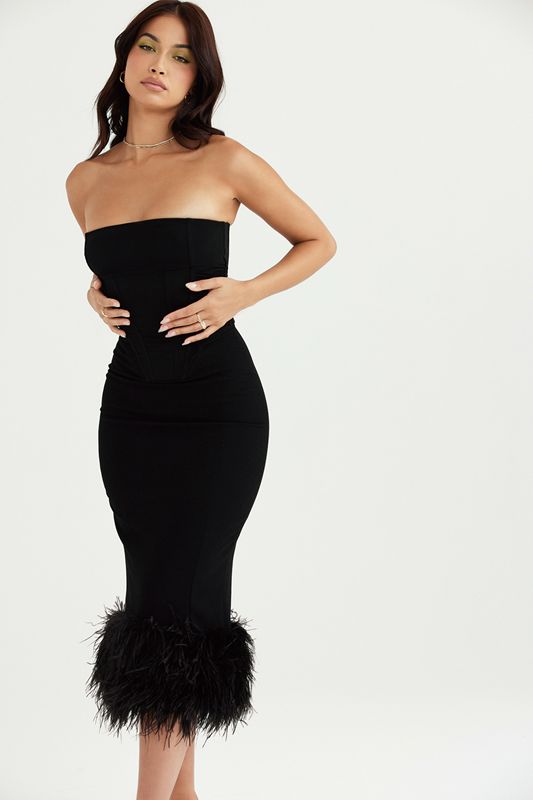 Black House Of Cb Strapless  Dress | JHX-379208