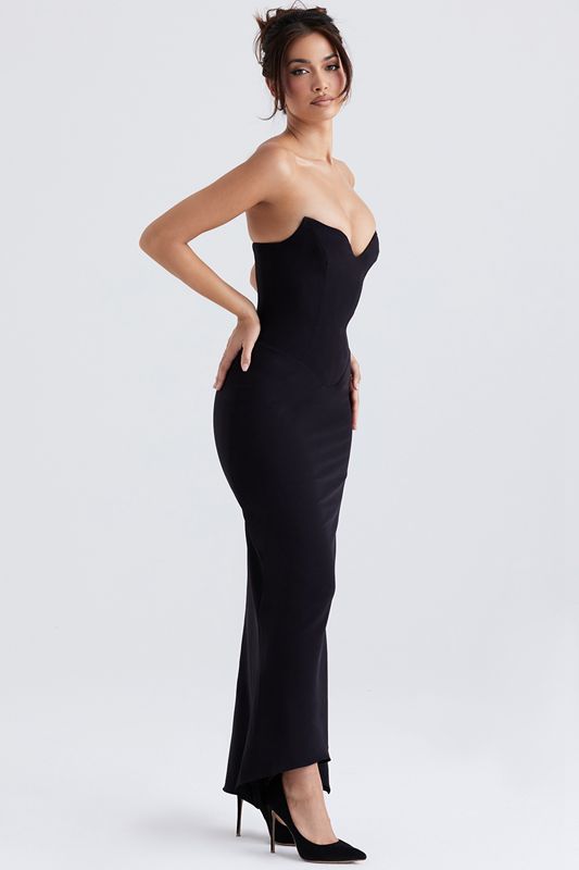 Black House Of Cb Strapless  Dress | VWH-106354