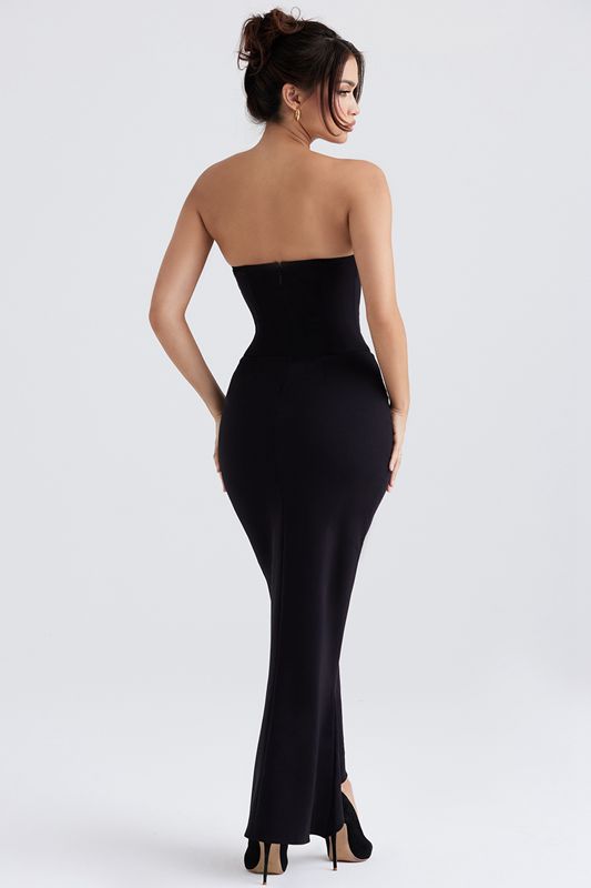 Black House Of Cb Strapless  Dress | VWH-106354