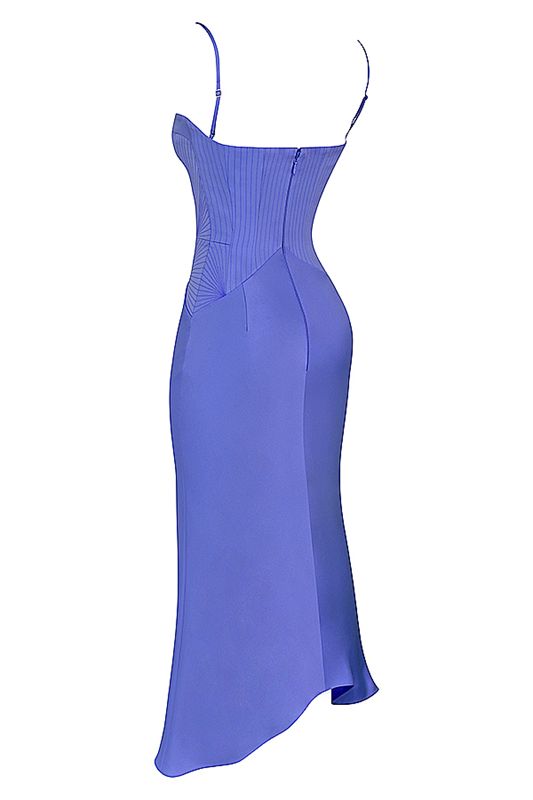 Blue House Of Cb Satin  Midi Dress | JWB-328946