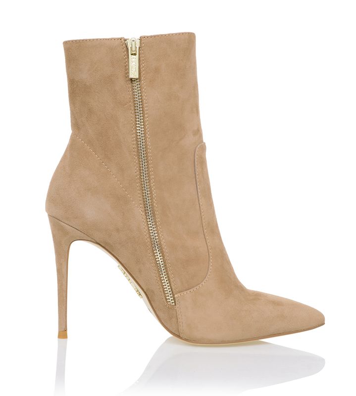 Brown House Of Cb Suede Stiletto Ankle Boots | IYS-963072