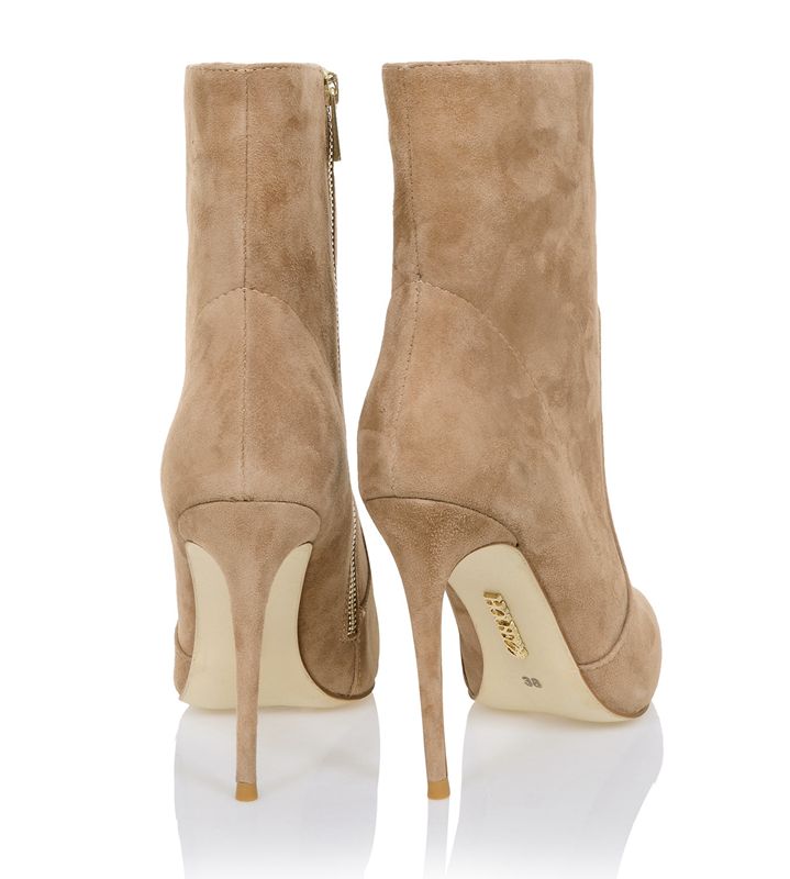 Brown House Of Cb Suede Stiletto Ankle Boots | IYS-963072