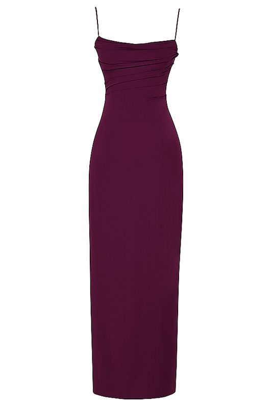 Burgundy House Of Cb Maxi  Dress | VSN-853142