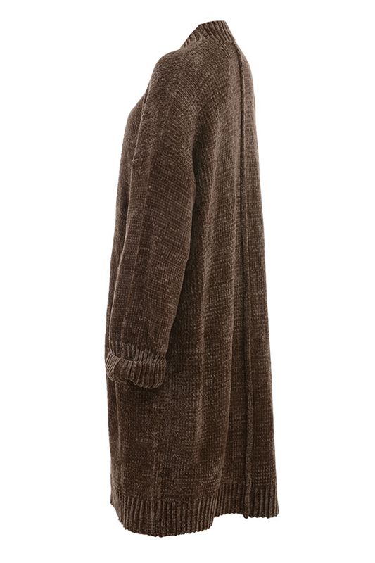 Chocolate House Of Cb Chenille Slouchy Cardigan | RPE-528130