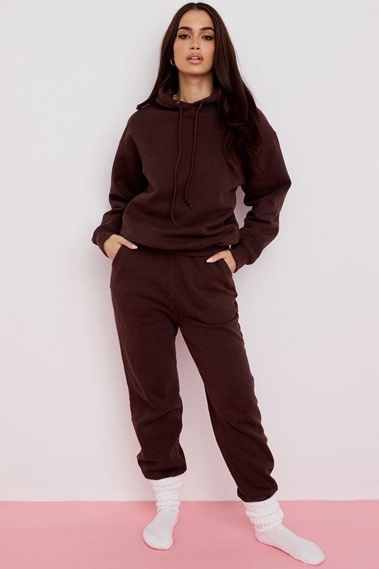 Chocolate House Of Cb Fleece Back Jogging Pants | ETX-297081