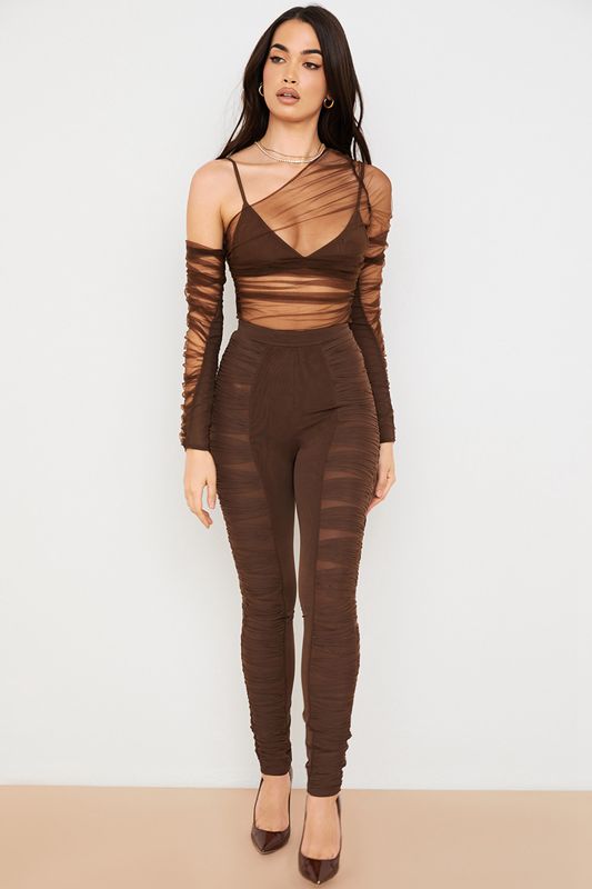 Chocolate House Of Cb Layered Meshs Pants | JXK-490258