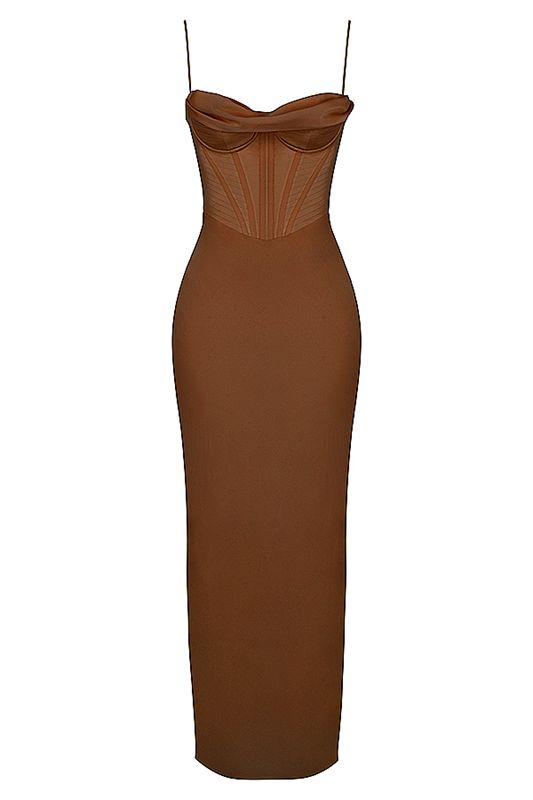 Chocolate House Of Cb Maxi  Dress | XNM-289631