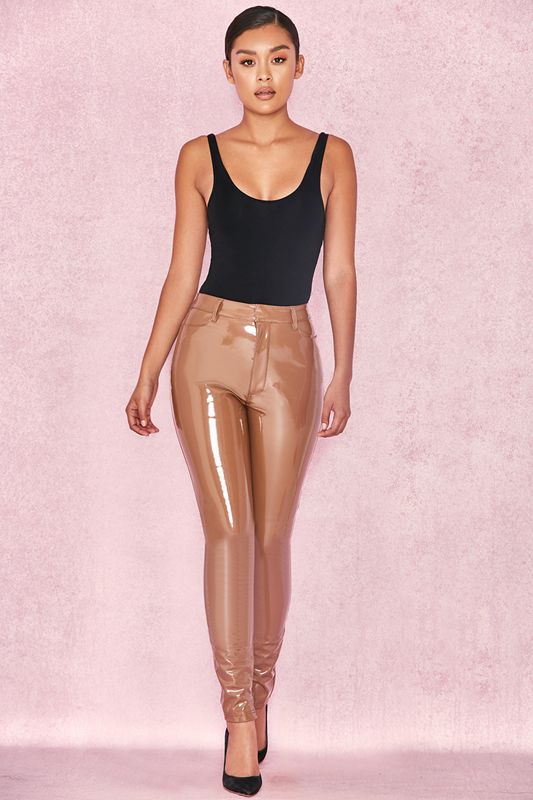 Coffee House Of Cb Patent Stretch Vinyls Leggings | KTF-406178