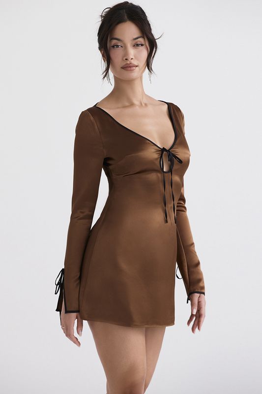 Copper House Of Cb Satin Mini Dress | UCP-895123