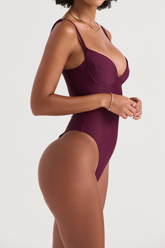 Fuchsia House Of Cb Underwired  Swimsuit | IFU-065942