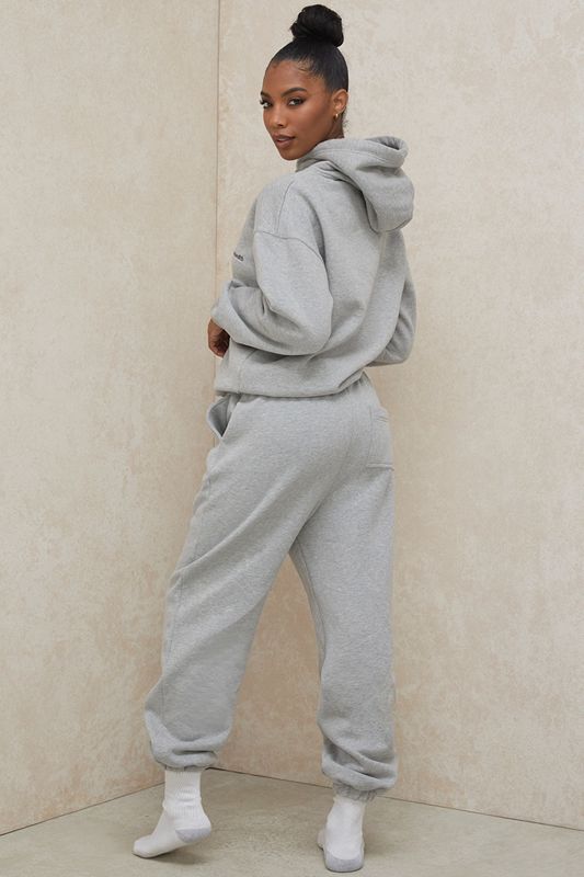 Grey House Of Cb Fleece Back Pants | OAW-318904