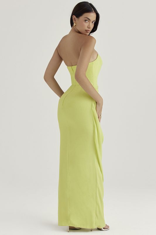 Light Green House Of Cb Strapless Gown Dress | VEW-671982