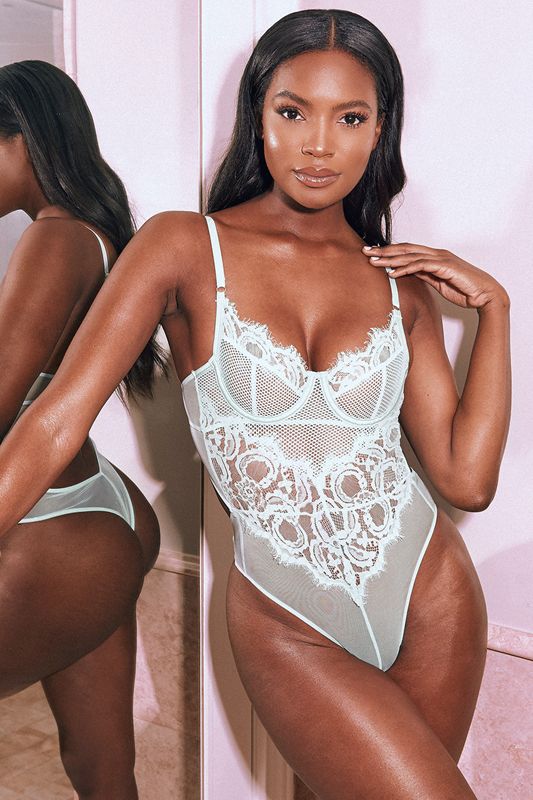 Mint House Of Cb Lace  Bodysuit | BPY-386105