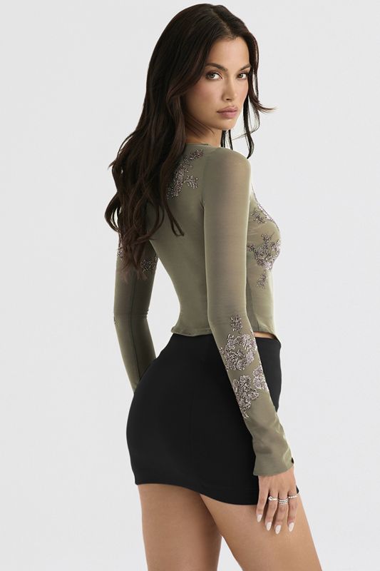 Olive House Of Cb Crystallised  Tops | TLS-702438