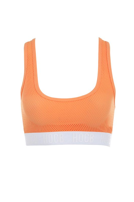 Orange House Of Cb Neon Orange Cropped Tops | FRX-650723