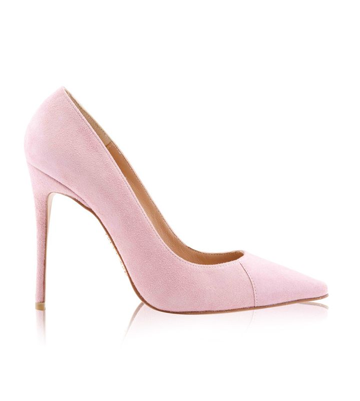 Pink House Of Cb Pink Suede Pointy Toe  Heels | NQE-689540