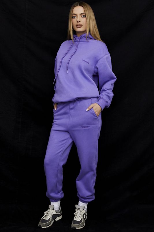 Purple House Of Cb Fleece Back Pants | AHU-910763