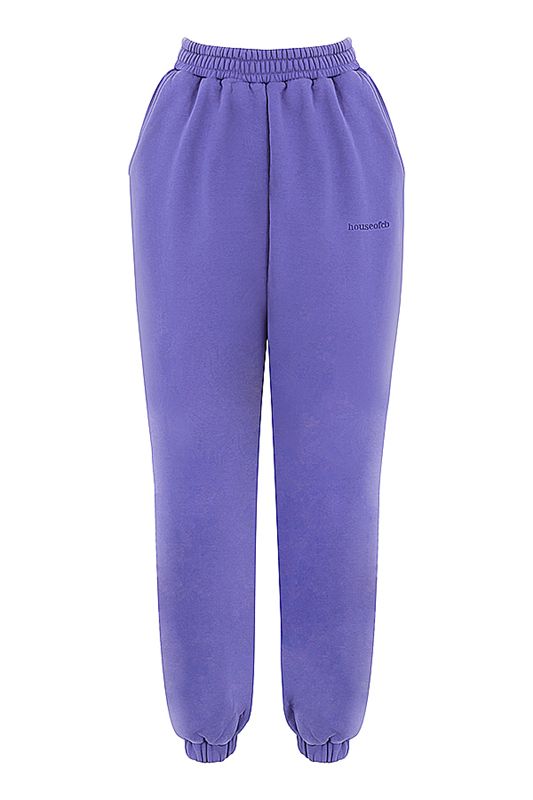 Purple House Of Cb Fleece Back Pants | AHU-910763