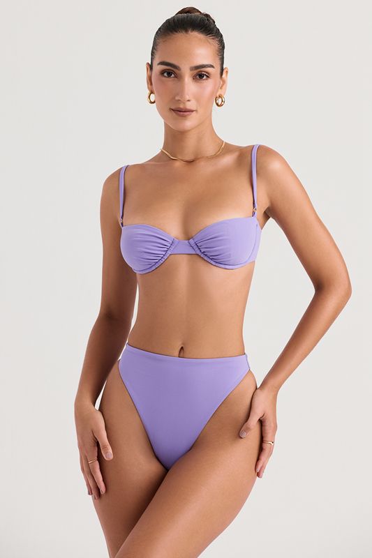 Purple House Of Cb High Waist Bikini Bottoms | PGH-346851