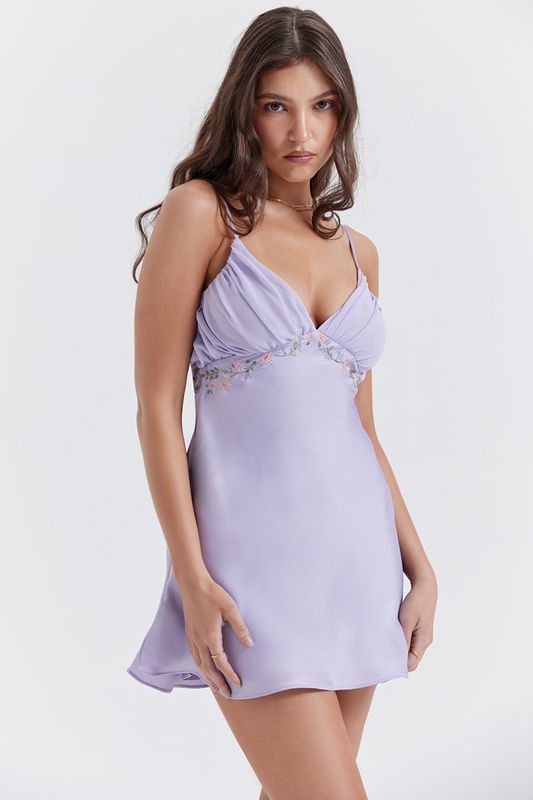 Purple House Of Cb Lavender Mini Dress | KYB-468510