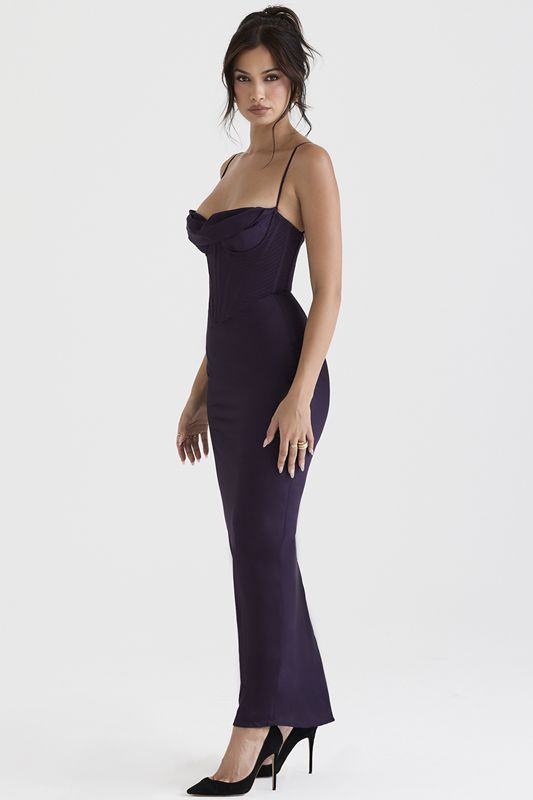 Purple House Of Cb Shade Maxi Dress | OBF-673480