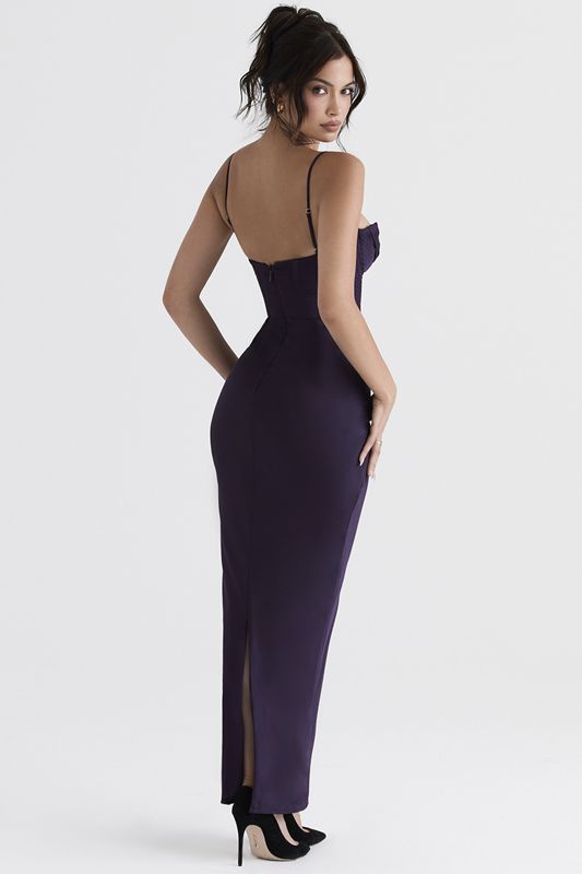 Purple House Of Cb Shade Maxi Dress | OBF-673480