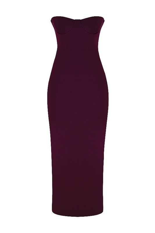 Purple House Of Cb Strapless Maxi Dress | UFT-342650