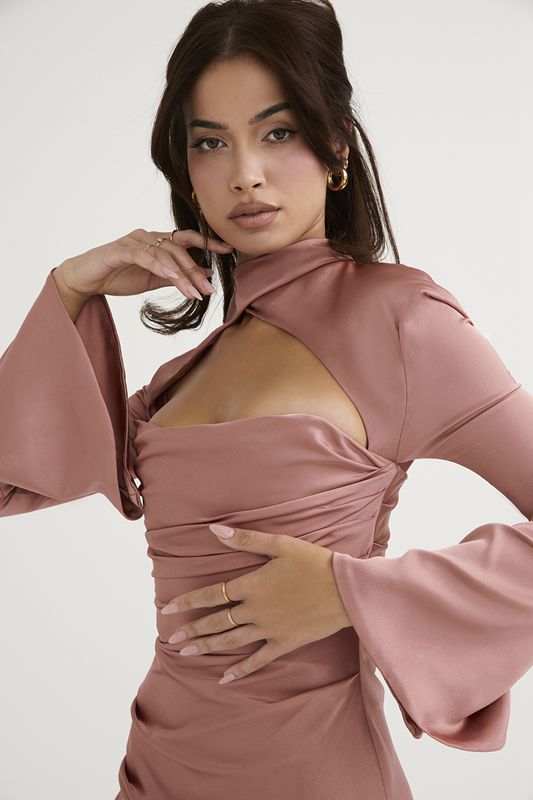 Rose House Of Cb Draped  Dress | JKR-580341