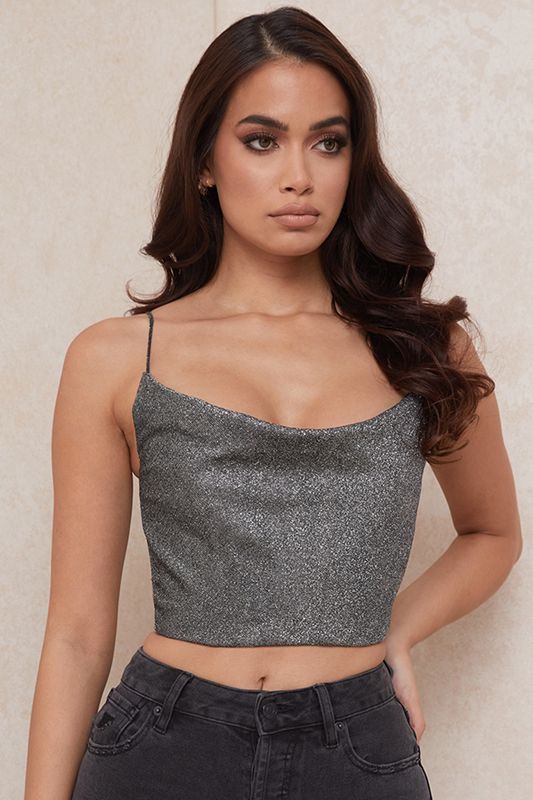 Silver House Of Cb Crop  Tops | HAP-361248