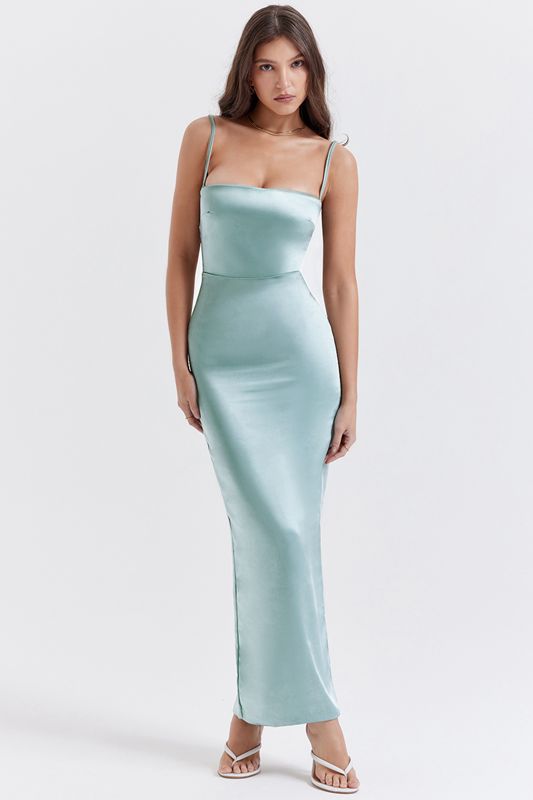 Turquoise House Of Cb Jade Maxi Dress | FBJ-731928