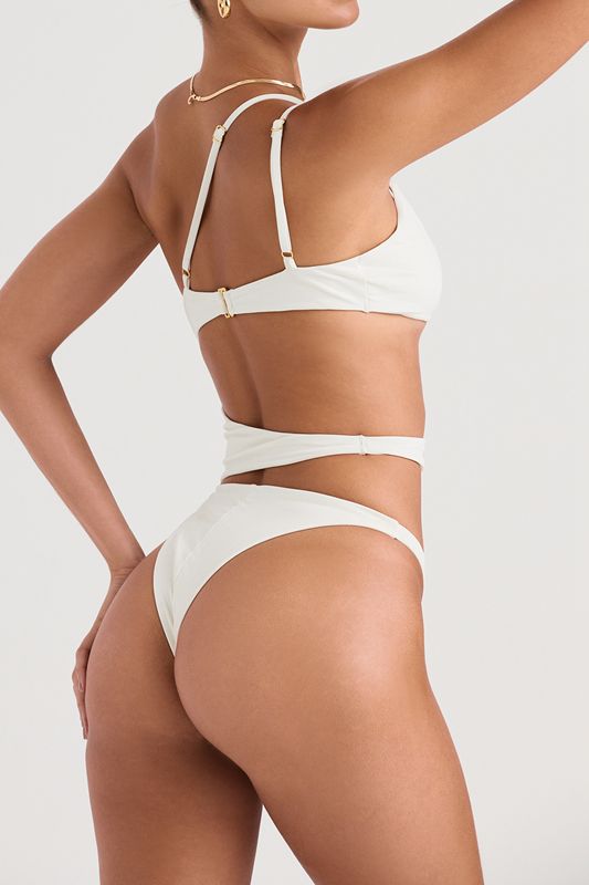 White House Of Cb Asymmetric Cutout Swimsuit | MXZ-526041