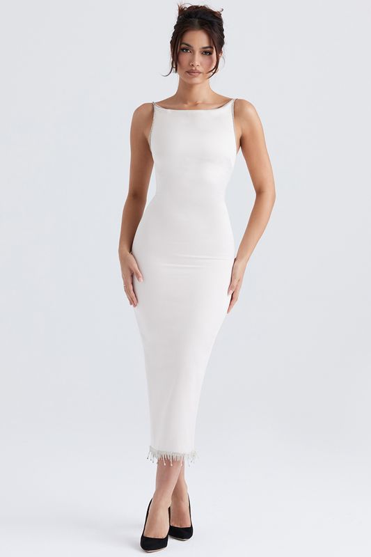 White House Of Cb Crystallised  Midi Dress | FIC-473506