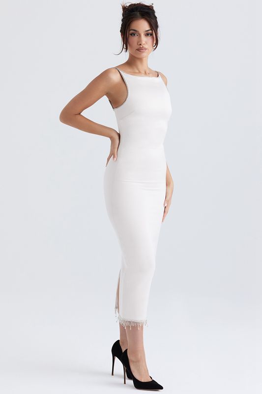 White House Of Cb Crystallised  Midi Dress | FIC-473506