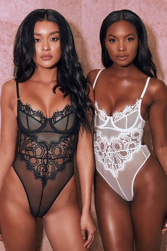 White House Of Cb Lace  Bodysuit | IGF-942608