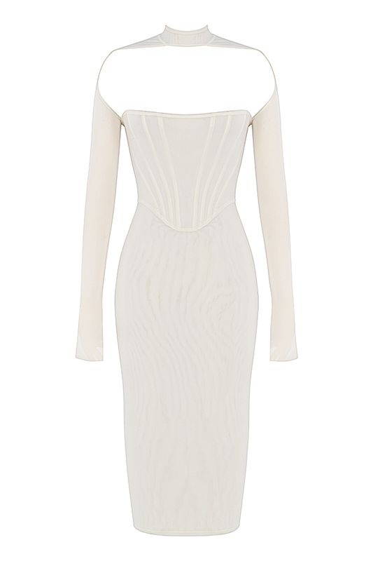 White House Of Cb Mesh  Midi Dress | RBV-204185