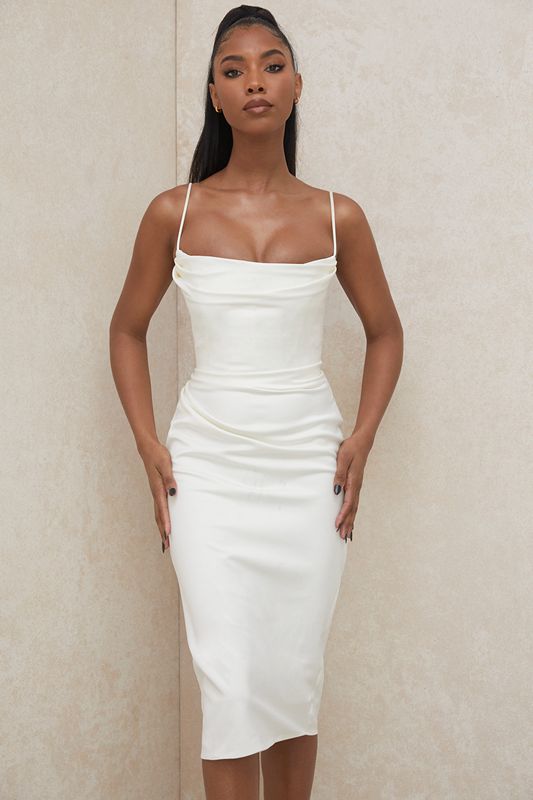 White House Of Cb Satin  Dress | TUL-136097