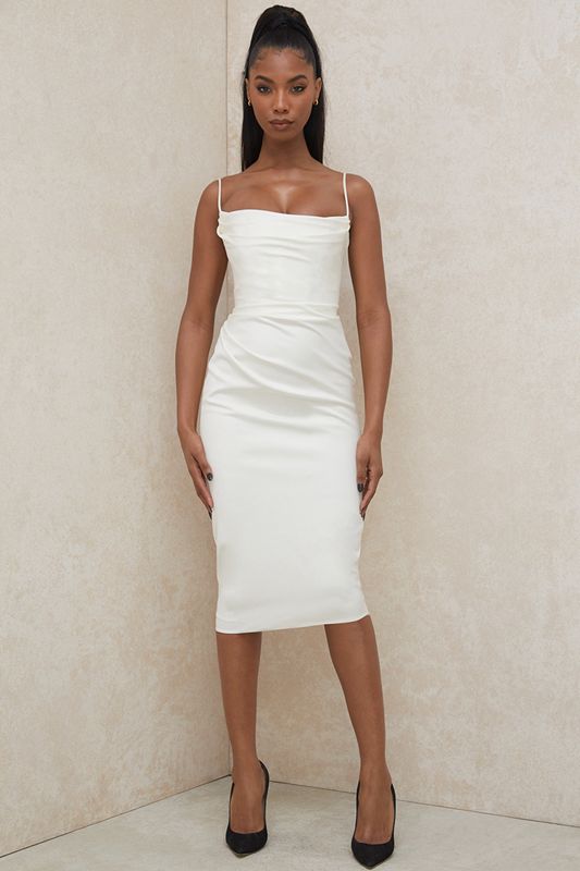 White House Of Cb Satin  Dress | TUL-136097