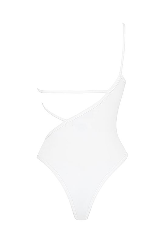 White House Of Cb Strappy Asymmetric One Piece  Swimsuit | YWU-218637