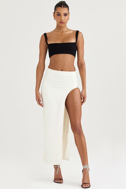 White House Of Cb Thigh Split Midi Skirts | EFB-206798